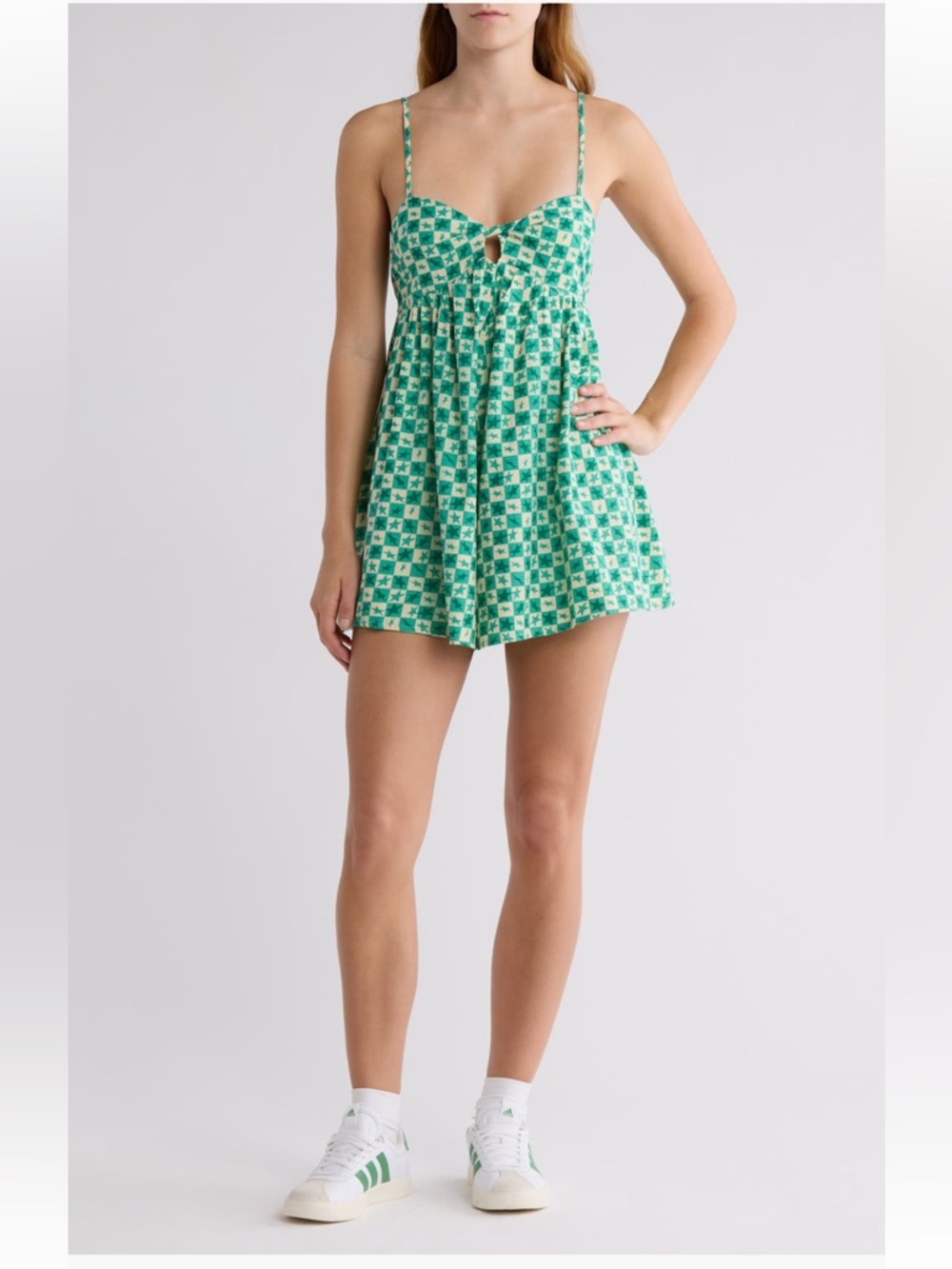 💚2/$40💚Billabong NWT x Mami Wata Going Coastal Cutout Star print Romper - Picture 2 of 9